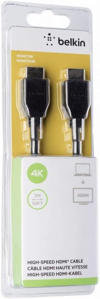Belkin HDMIStandard Audio Video Cable 4K Full HD (1080p) 3m Belkin HDMIStandard Audio Video Cable 4K Full HD (1080p) 3m